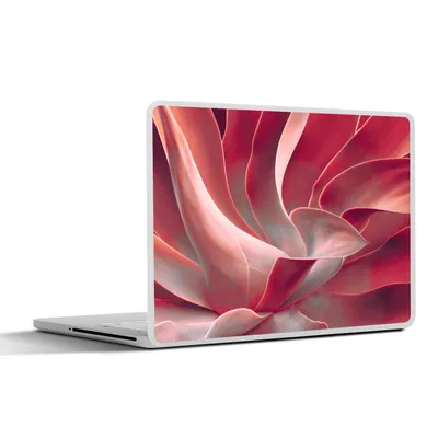 Produktbild von MuchoWow® Laptop Aufkleber Sticker Cover Stilleben - Blätter - Pflanze - Rosa 30x22 cm - Laptop-Sticker