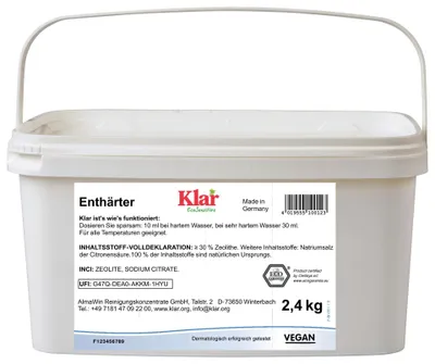 Image de Adoucissant eau, Anti calcaire linge, Adoucissant sans parfum, 2.4kg