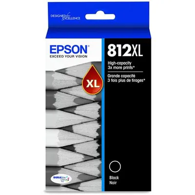 Obrázok produktu pre Epson 812XL, Vysoký (XL) výnos, Čierna, 1 kusov, Balenie po jednom kuse