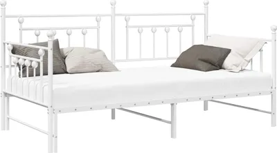 Immagine prodotto di Struttura per letto di giorno Bianco 90 x 190 cm Acciaio