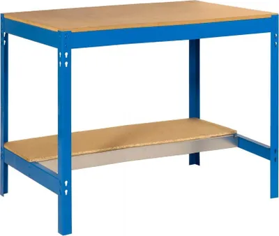 Produktbild von PROREGAL Werkbank BUFFALO | HxBxT 84x90x61cm | Traglast 400kg | Blau