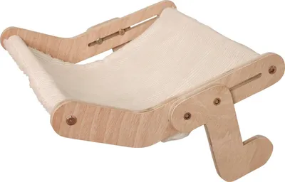 Produktbild von Hängematte für Katzen – KERBL – NAP – 42,5 x 47 cm – Massivholz – Wendeoberfläche