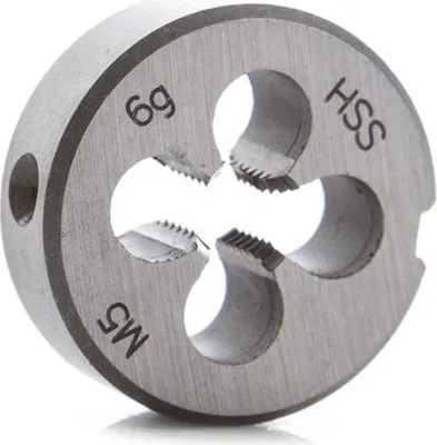 Produktbild von Gewindeschneideisen 5 mm Gewinde Modell HSS800F nach DIN 223 für metrische Gewinde