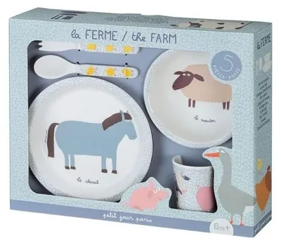 Image de Service enfant 5 pièces - La ferme des animaux