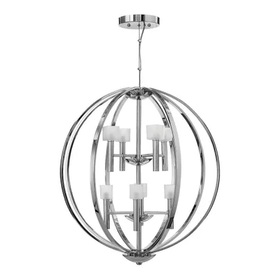 Produktbild von Elstead Mondo LED Kronleuchter G9 8-fach Poliertes Chrom Weiß