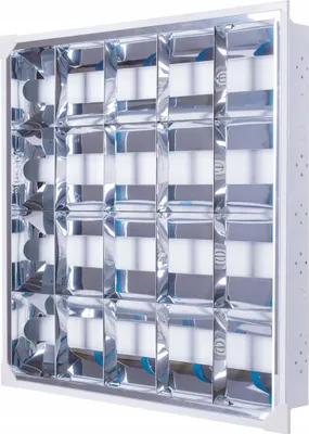 Obrázok produktu pre 4 x 60 cm T8 LED rastrované svietidlo, zapustené