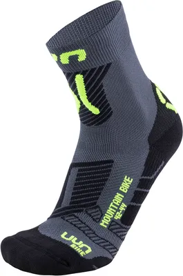 Produktbild von UYN Klassische Fahrradsocken - MOUNTAIN MTB - Grau/Gelb/Schwarz 39-41