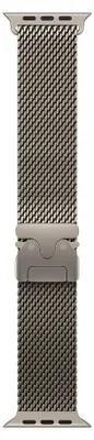 Produktbild von Apple Watch 49mm Milanaise Armband, Titan natur - small