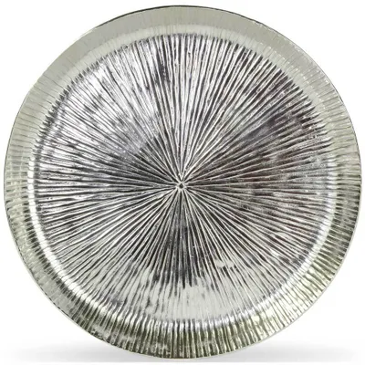 Produktbild von Riffelmacher Dekoteller mit Strahlendesign 32 cm 70575 | Silber