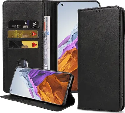 Immagine prodotto di Smartphonica Custodia per telefono adatta a Xiaomi Mi 11 Pro Custodia in ecopelle con chiusura magnetica e portacarte Custodia a libro con patta - Nero