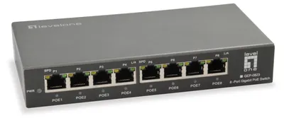 Produktbild von LevelOne GEP-0823 Netzwerk-Switch Gigabit Ethernet (10/100/1000) Power over Ethernet (PoE) Schwarz