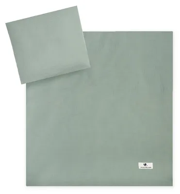 Produktbild von Julius Zöllner Muslin Bettwäsche - Grün - 80×80 + 35×40 cm