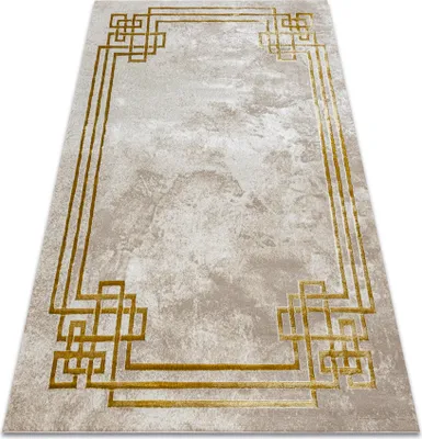 Produktbild von BLISS Z203AZ137 Teppich creme / gold – Rahmen, griechisch, modern, strukturell beige 180x270 cm