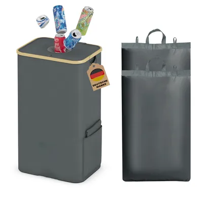 Produktbild von Adeldream 100L Pfandflaschen Sammelbehälter Groß Pfandflaschen Aufbewahrung Behälter Leergut & Altglas Aufbewahrung mit Softgrip-Griffen Flaschensamml