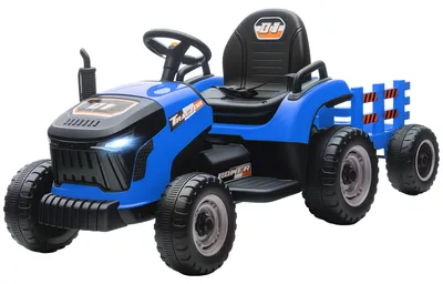 Produktbild von AIYAPLAY Elektrischer Kinder Traktor 3-Gang mit Anhänger, 2 Motor, für 3-8 Jahre
