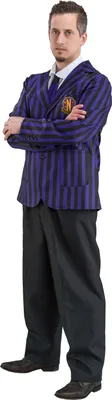 Produktbild von Wednesday Schuluniform schwarz-violett für Männer Größe: L