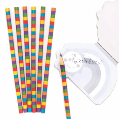 Produktbild von Baker Ross AT962 Regenbogenstifte, für Kinder Partytaschen und kleines Spielzeug