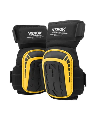 Immagine prodotto di VEVOR ginocchiere 30 x 20 x 7 cm, ginocchiere in schiuma gel per piastrelle per giardinaggio, pavimentazione, coperture e pulizia, giallo e nero