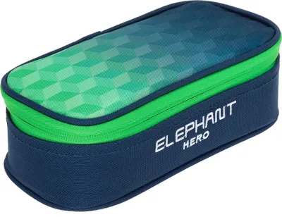 Produktbild von Mäppchen Box Large Elephant Hero Signature Federtasche Federmäppchen Pennal pencil case 12808 Cube Green Blue
