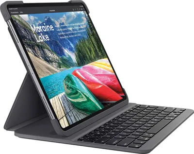Produktbild von Logitech SLIM FOLIO PRO for iPad Pro 12.9-inch (3rd generation), QWERTZ, Deutsch, 1,7 cm, 1,6 mm, Apple, iPad Pro 12.9-inch (3rd gen) A1876, A1895, A1983, A2014