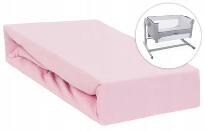 Produktbild von Spannbettlaken 50x83 cm passend für Chicco Next2Me & Beistellbetten, 100% Baumwolle mit Rundumgummi,