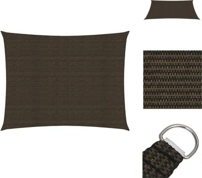 Produktbild von vidaXL Sonnensegel 160 g/m² Braun 3x4,5 m HDPE - Sonnenschirme & Sonnenschutze