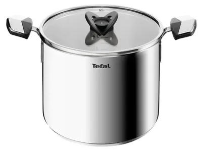 Produktbild von Tefal Emotion+ E3286145, Rund, Edelstahl, Edelstahl, Keine Beschichtung, Edelstahl, Keramik, Elektro, Gas, Halogen, Induktion, Versiegelte Platte