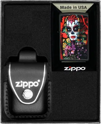 Obrázek produktu pro Sada zapalovačů ZIPPO SUGAR SKULL WOMAN DESIGN dárek No3