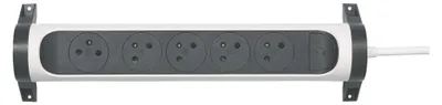 Legrand prodlužovací kabel 3 m / 5 zásuvek / s vypínačem / bílá-černá / PVC / 1,5 mm2