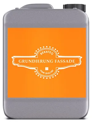 Produktbild von BEKATEQ Grundierung 1l für Fassadenfarbe, Wandfarbe innen und aussen, Sockel - Fassadengrundierung, Wandgrundierung, Tiefengrund, Haftgrund BE-516