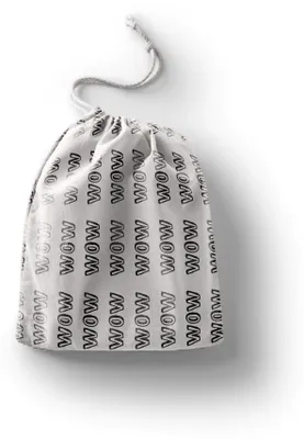 Image de Omgoods - Sac réutilisable en coton avec cordon de serrage