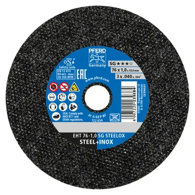 Productafbeelding van Paard, freesblad, diameter 76 mm, schijfdikte 1,1 mm, boordiameter 10 mm, korrelgrootte 60 - 65508001