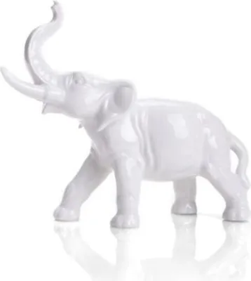 Produktbild von Porzellan Elefant klein – handgefertigte Dekofigur Tier miniatur