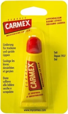 Produktbild von CARMEX CLASSIC TUBE, Lippenbalsam, Frauen, Universal, Kühlung, Feuchtigkeitsspendend, Schutz, Beruhigend, 10 g, 1 Stück(e)