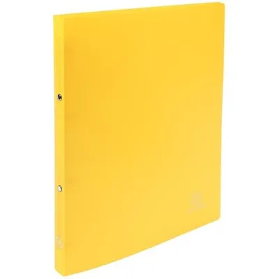 Zdjęcie produktu dla Exacompta 54196SE segregator z pierścieniami z PP, 2 pierścienie, format DIN A4, kolor żółty, grzbiet 20 mm