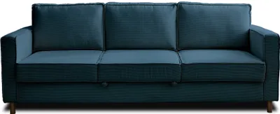 Produktbild von Best Mobilier Jake, Blau, 3 Sitz(e), Jake, Samt, Holz, Holz