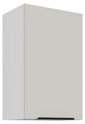 Produktbild von Küchen Hängeschrank 45 cm COMO Kaschmir beige matt + Weiß matt Küche Küchenzeile Küchenblock Einbauküche