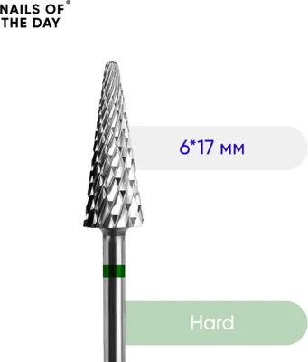 Immagine prodotto di NAILSOFTHEDAY Hartmetallfräser - Cono verde 6x17 mm