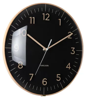 Produktbild von WANDUHR Esencia Dome - Schwarz - 30/30/ cm