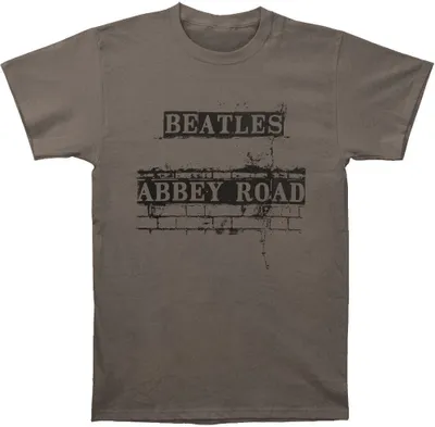 Immagine prodotto di The Beatles - Maglietta "Abbey Road Sign" per bambini/donne Unisex RO803 (XL) (Grau)