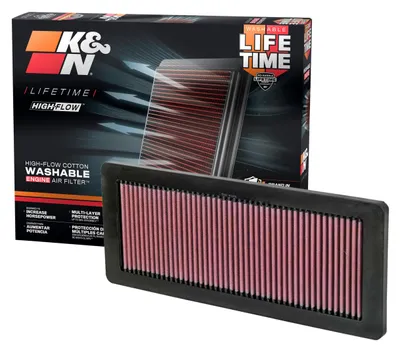 Produktbild von K&N 33-2936 Motorluftfilter: Hochleistung, Prämie, Abwaschbar, Ersatzfilter,Erhöhte Leistung, 2007-2019 (DS3, DS4, DS5, DS7, Grandland, Cooper Countryman, C5, C4L)