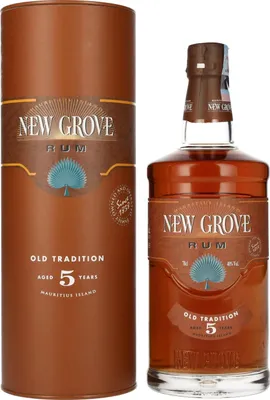 Image de New Grove OLD TRADITION 5 Years Old Mauritius Island Rum 40% Vol. 0,7l en boîte cadeau