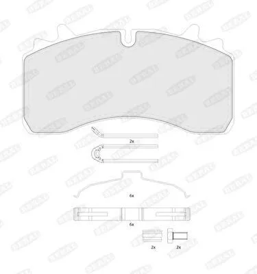 Produktbild von BERAL Bremsbeläge Satz Hinten Bremsklötze BCV29162TK