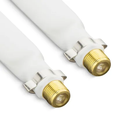 Produktbild von deleyCON Fensterdurchführung SAT Kabel 21,5cm extrem flach, 2 Stück - Weiß