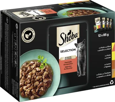 Zdjęcie produktu dla Sheba saszetki 12x 85g - Selection in Sauce - pikantna kompozycja