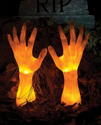 Produktbild von Leuchtende Zombie Hände für den Garten als Halloweendeko