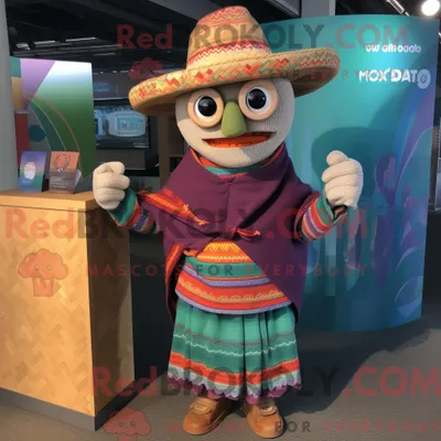 Productafbeelding van Mascottekarakter REDBROKOLY van een Fajitas gekleed met een vest en cumberbanden