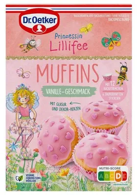 Produktbild von Dr.Oetker Prinzessin Lillifee Muffins Vanille 397g
