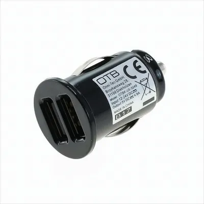 Produktbild von OTB KFZ-Ladeadapter USB - Dual USB - 4,8A mit Auto-ID - schwarz - TINY