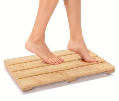 Productafbeelding van Bamboe Douchemattens voor Badkamer 40 x 26 cm